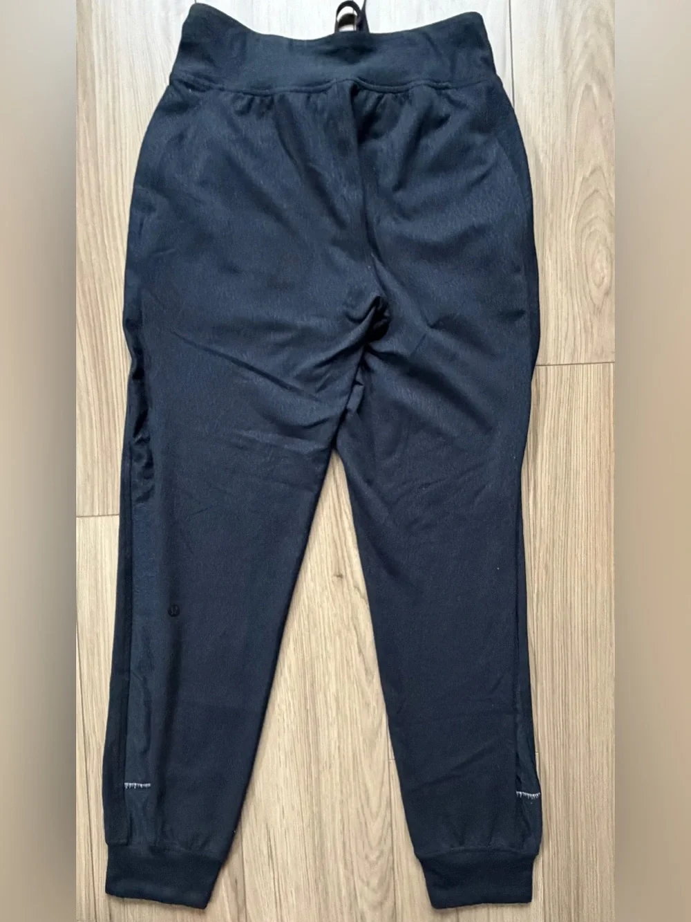 Lululemon Pant Womens 4 Blue/Black Heathered Jogger Elastic Waist Pockets